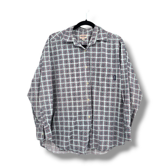 Vintage Guess‎ Men's Lightweight Long Sleeve Button Down Shirt Blue Size Medium - Picture 1 of 11
